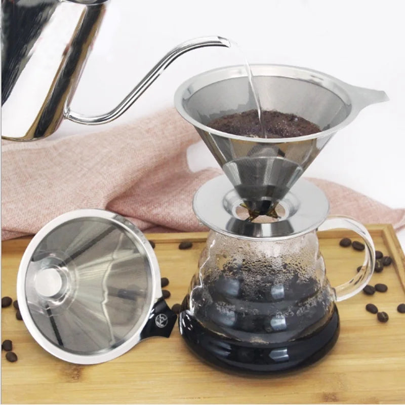 Large Stainless 102 Reusable Coffee Filter Strainer Does Not Use Filter