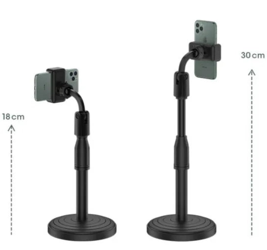 NEVERDIE STORE - Suporte Para Celular De Mesa Com Altura Ajustavel Angulo 360º Universal ENVIO RAPIDO PARA TODO O BRASIL