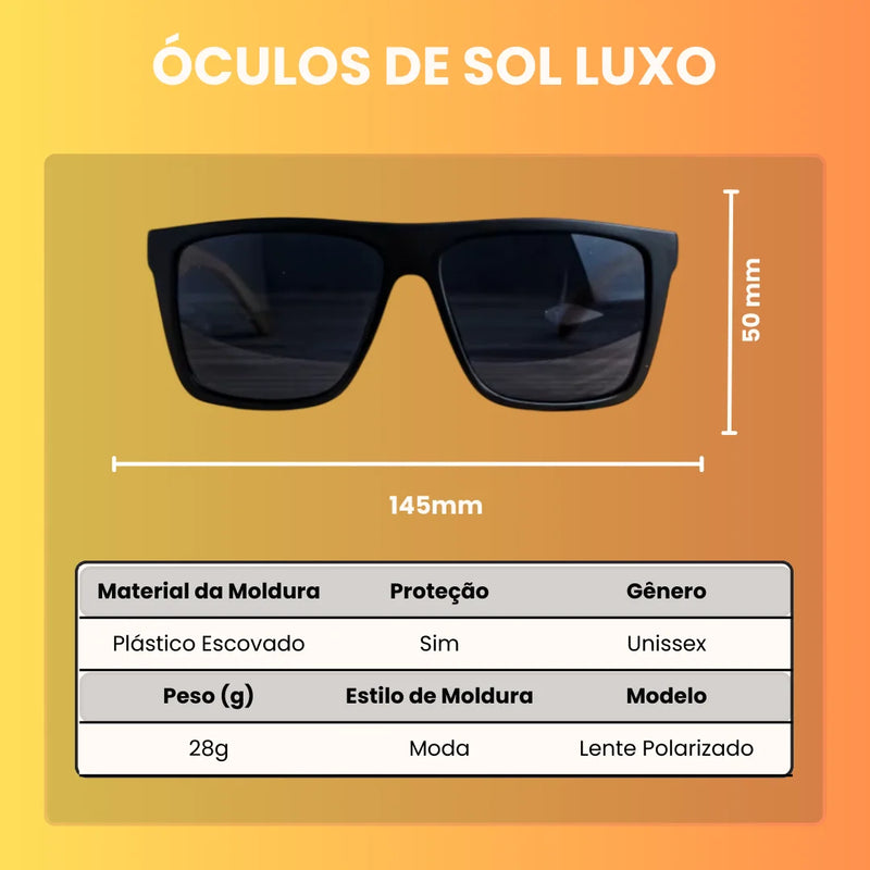 óculos de sol retangular proteção solar uv400