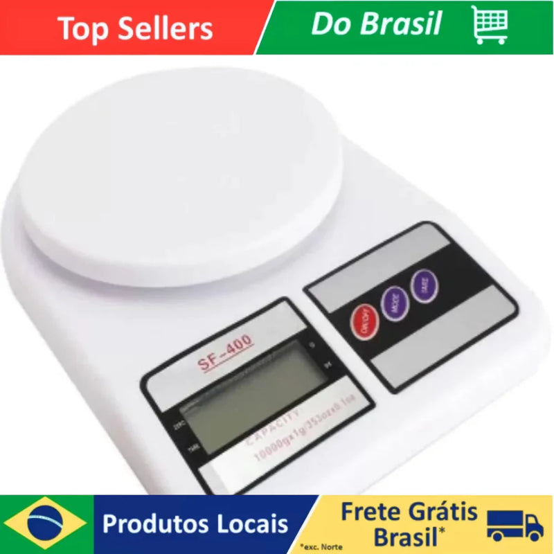 Balança digital de cozinha de 10 kg para cozinha e culinária com alta precisão SF-400