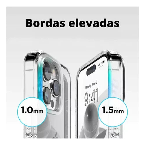 Capa Capinha Clear Space iPhone XR 11 12 13 14 15 Pro Max