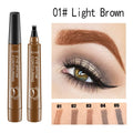 Waterproof Natural Eyebrow Pen Four-claw Eye Brow Tint Makeup three Colors Eyebrow Pencil Brown Black Grey Brush Cosmetics