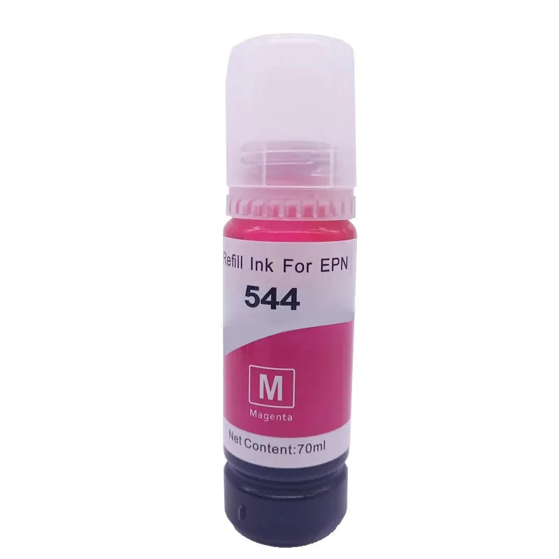 T544 544 Dye Ink 4 Colors 70ml Bottle Refill Kit Fit For Epson EcoTank L3150 L3110 L3100 L3210 L3250 L1110 5190 Inkjet Printer