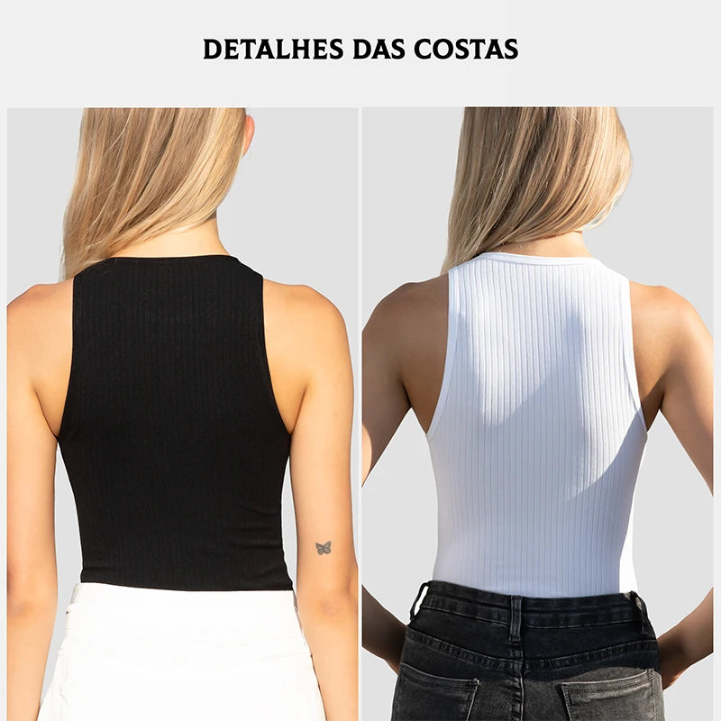 Regata feminina de cor sólida com laço, tricotada, canopy, cropped, com bojo feminino, cropped