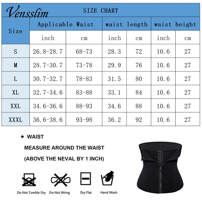 Sauna Sweat Belt Weight Loss Women Neoprene Waist Trainer Body Shaper Corset Shapewear Flat Belly Slimming Sheath Tummy Trimmer