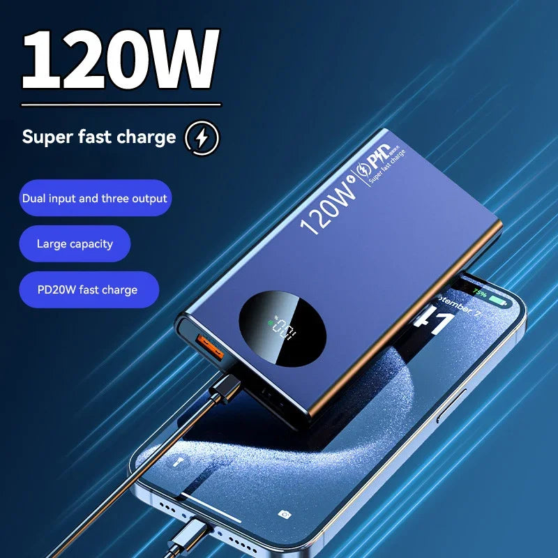 120W Carregamento rápido 50000mAh