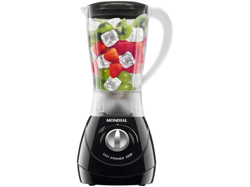 -550-W Black Mondial Easy Power Blender 2 Speeds 550W - 110VL