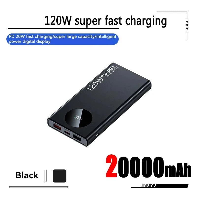 120W Carregamento rápido 50000mAh