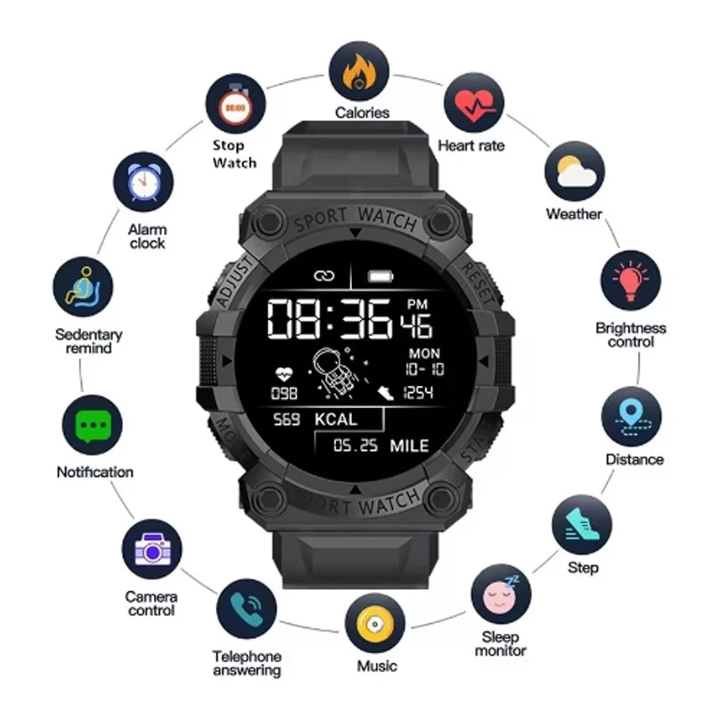 Relógio Inteligente Homens e Mulheres Bluetooth Smartwatch IP68