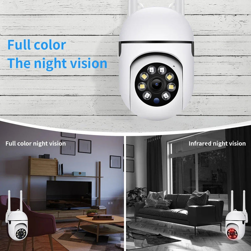 WiFi Security Camera Night Vision 2MP 1080P HD Wireless IP Camera 360 Rotating Remote Surveillance Camera Indoor Monitoring