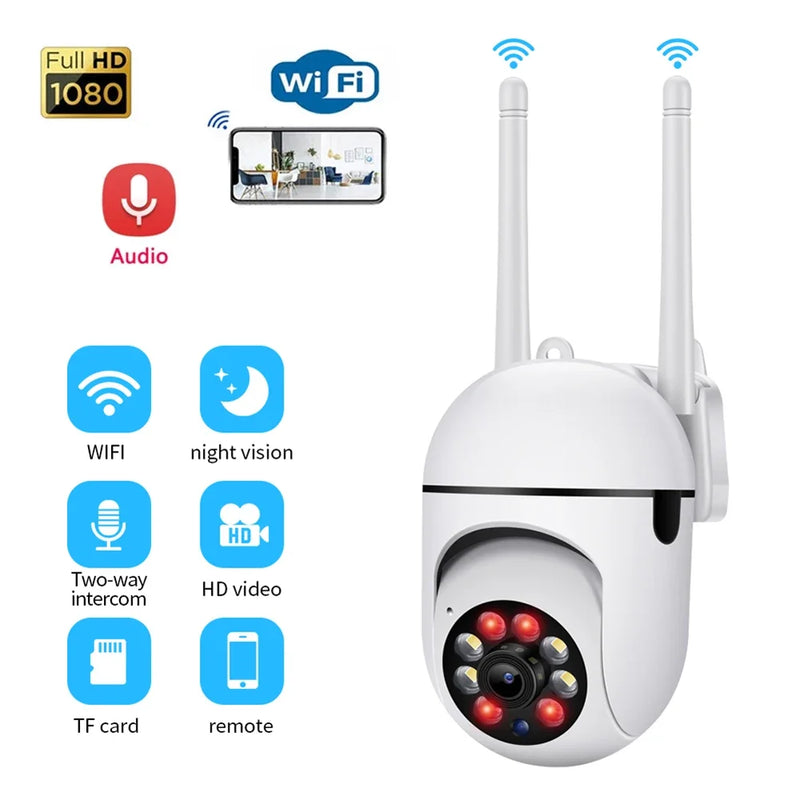 WiFi Security Camera Night Vision 2MP 1080P HD Wireless IP Camera 360 Rotating Remote Surveillance Camera Indoor Monitoring