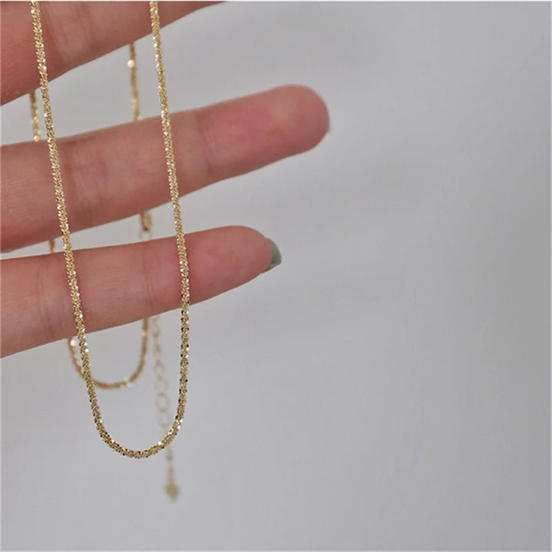 Simple Creative V-shaped Necklace For Women Flat Snake Chain Choker Fashion Blade Chains Neck Accessories Jewelry Gift