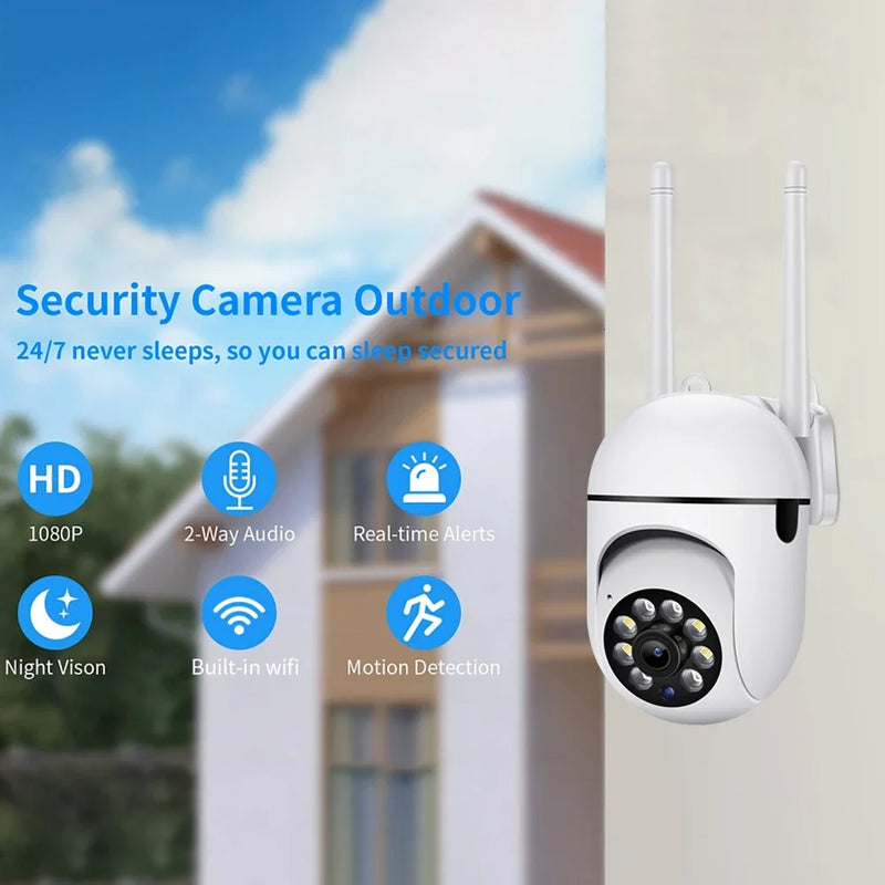 WiFi Security Camera Night Vision 2MP 1080P HD Wireless IP Camera 360 Rotating Remote Surveillance Camera Indoor Monitoring